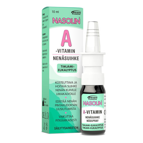 Nasolin A-vitamin nenäsuihke Timjami-eukalyptus 10 ml *