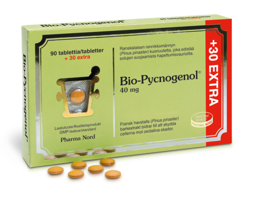 Bio Pycnogenol 40 mg 90+30 tablettia