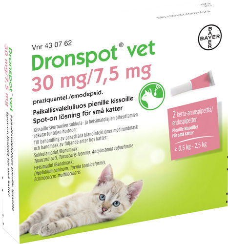 Dronspot Vet 30 mg/7,5 mg 2 x 0,35 ml