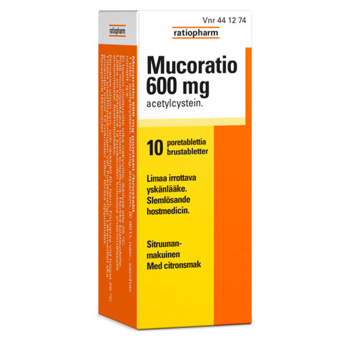 Mucoratio 600 mg 10 poretablettia