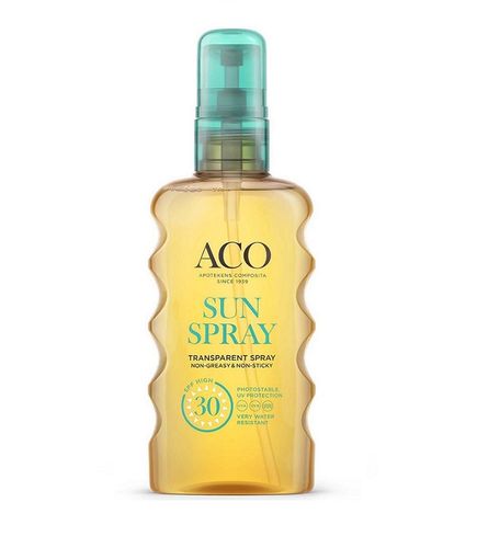 ACO Sun Transparent Spray SPF30 175 ml