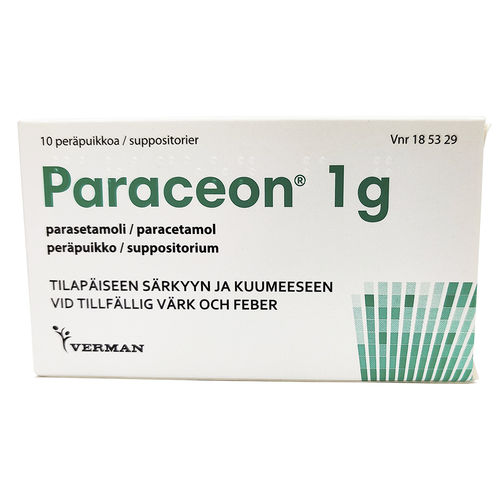 Paraceon 1 g 10 peräpuikkoa