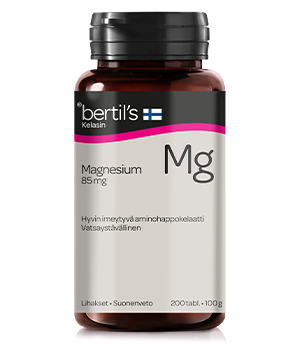 Bertil's Kelasin Magnesium 85mg 200 tablettia
