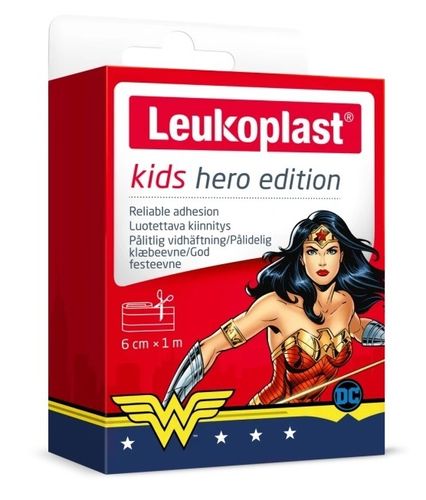 Leukoplast Kids Wonder Woman leikattava laastari 6 cm x 1 m