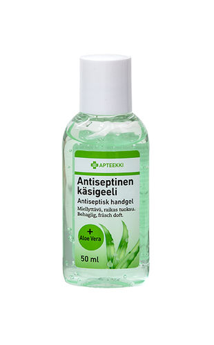 Apteekki Antiseptinen käsigeeli + Aloe Vera 50 ml