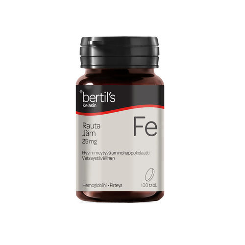 Bertil's rauta 25 mg 100 tablettia