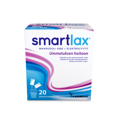 Smartlax Makrogoli 3350 + Eletrolyytit 20 annospussia