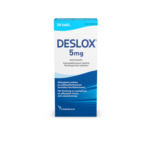 Deslox 5 mg kalvopäällysteiset tabletit