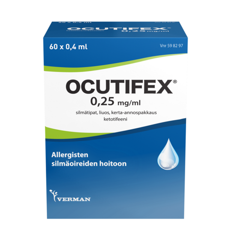 Ocutifex 0,25 mg/ml silmätipat 60 kerta-annospipettiä