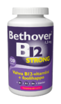 Bethover Strong B12-vitamiini + foolihappo Vadelma-sitruuna 120 purutablettia