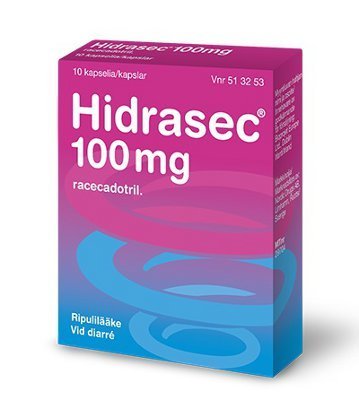 Hidrasec 100 mg 10 kapselia