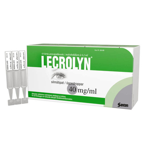 Lecrolyn 40 mg/ml silmätipat 60 kerta-annospipettiä