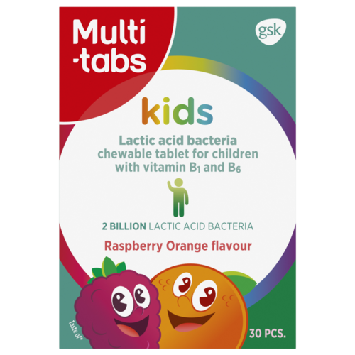 Multi-tabs Kids Maitohappobakteeri 30 kpl