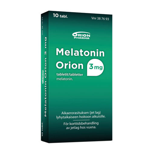 Melatonin Orion 3 mg 10 tablettia