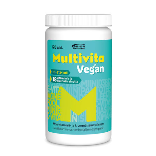 Multivita Vegan monivitamiini 120 tablettia *