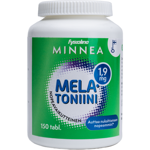 Minnea Melatoniini 1,9 mg nopeavaikutteinen 150 tablettia