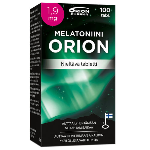 Melatoniini Orion 1,9 mg nieltävä 100 tabl *