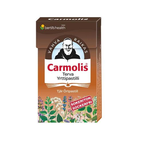 Carmolis Terva Yrttipastilli 45 g (sokeriton)