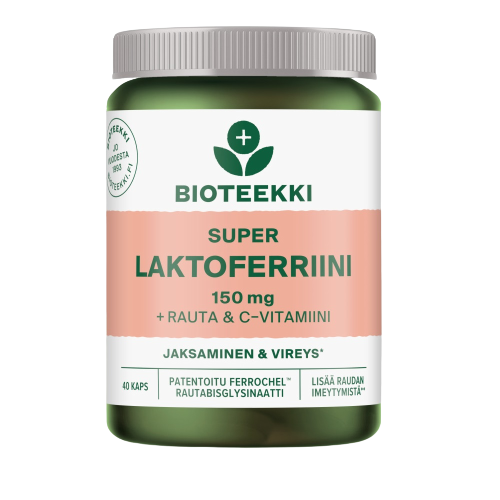 Bioteekin Laktoferriini + Rauta & C 40 kaps