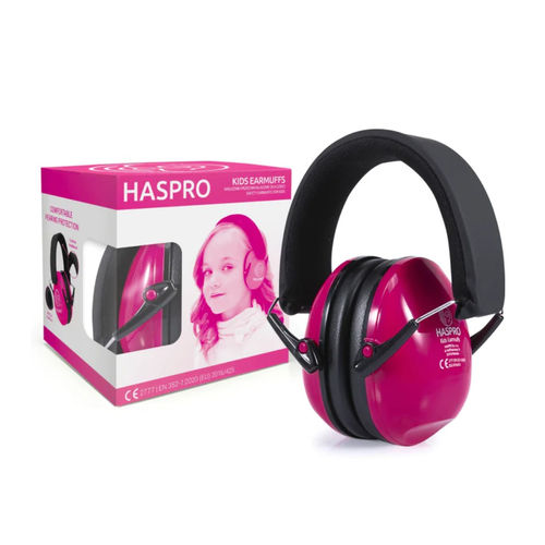 Haspro KIDS lapsen 4 v -> kuulosuojaimet pinkki 1 kpl