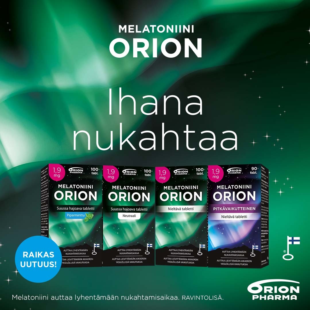 Ihana nukahtaa - Orion Melatoniinit