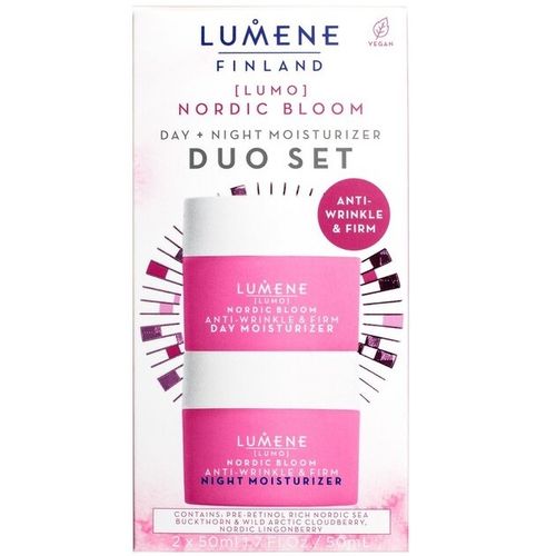 Lumene Lumo Nordic Bloom päivävoide + yövoide tuplapakkaus 2x50 ml