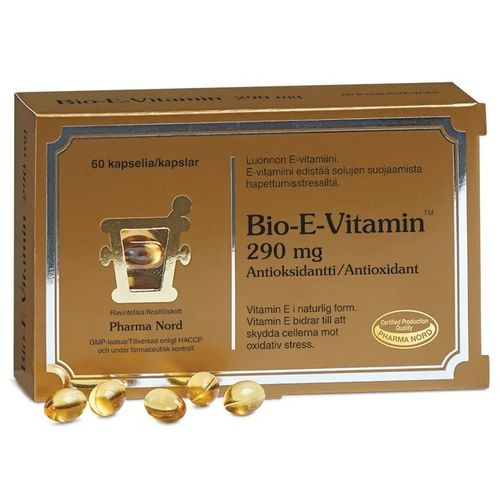 Bio-E-Vitamin 290 mg 60 kapselia