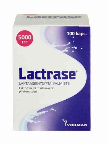 Lactrase laktaasientsyymivalmiste 100 kapselia