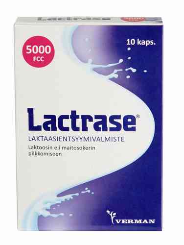Lactrase laktaasientsyymivalmiste 10 kapselia