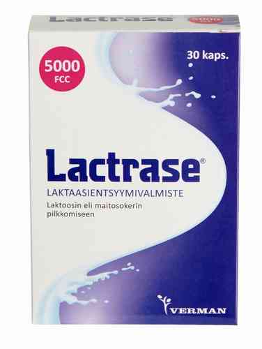 Lactrase laktaasientsyymivalmiste 30 kapselia