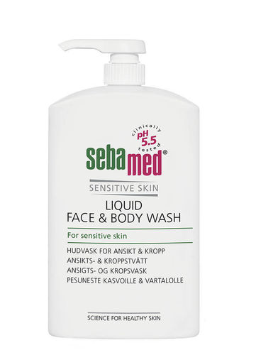 Sebamed Face Body Wash 1000 ml pumppupullo *